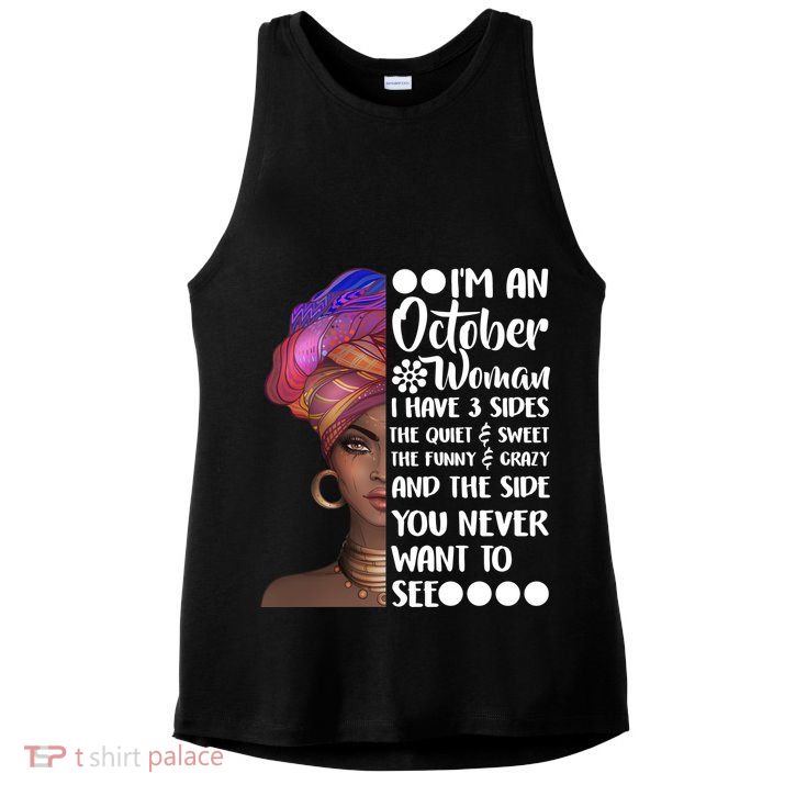 I'm an October Woman Ladies PosiCharge Tri-Blend Wicking Tank
