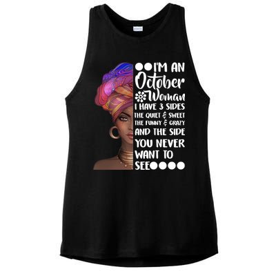 I'm an October Woman Ladies PosiCharge Tri-Blend Wicking Tank