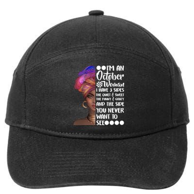 I'm an October Woman 7-Panel Snapback Hat