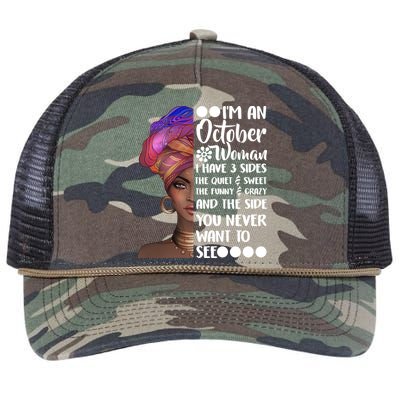 I'm an October Woman Retro Rope Trucker Hat Cap