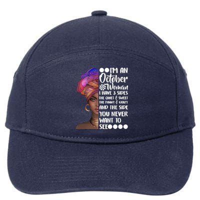 I'm an October Woman 7-Panel Snapback Hat