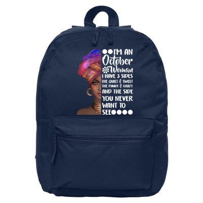 I'm an October Woman 16 in Basic Backpack