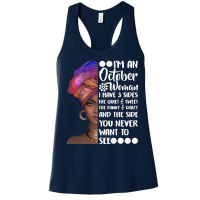 I'm an October Woman Women's Racerback Tank