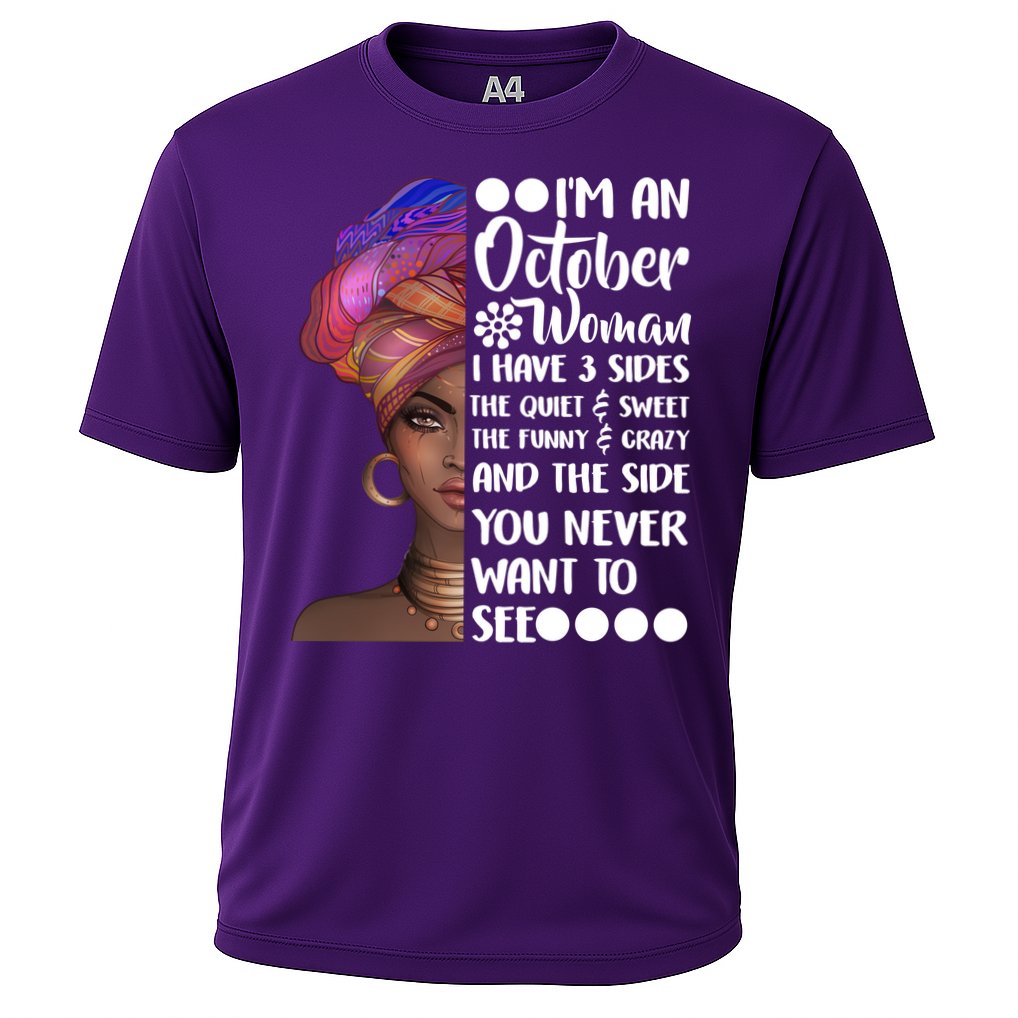 I'm an October Woman Cooling Performance Crew T-Shirt