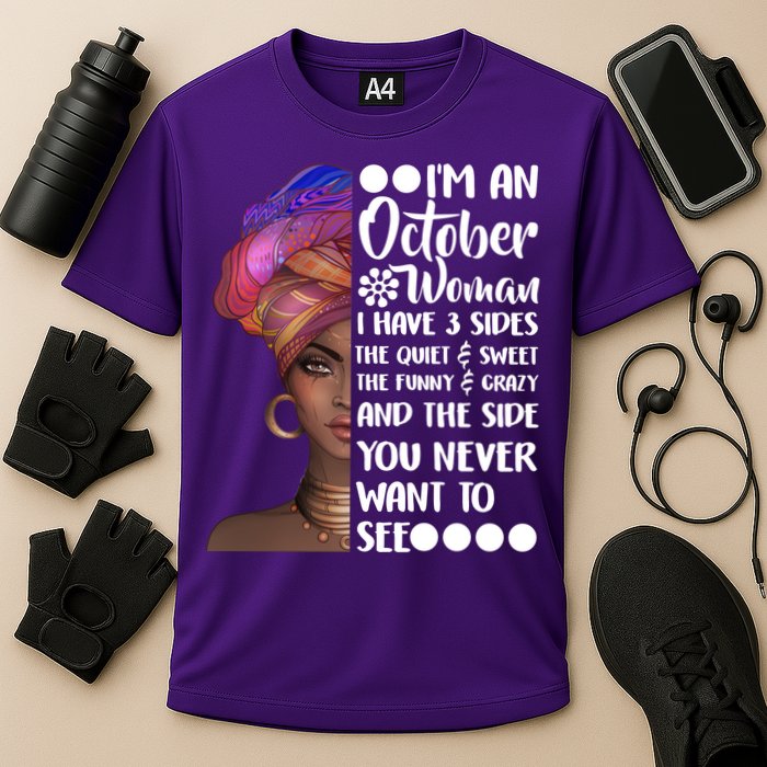 I'm an October Woman Cooling Performance Crew T-Shirt