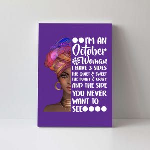 I'm an October Woman Canvas