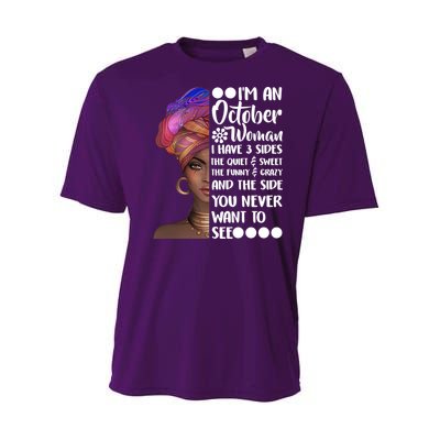 I'm an October Woman Youth Performance Sprint T-Shirt