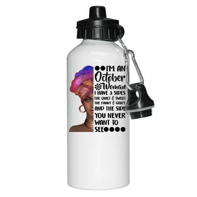 I'm an October Woman Aluminum Water Bottle