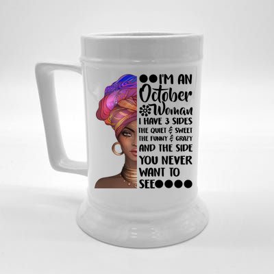 I'm an October Woman Beer Stein