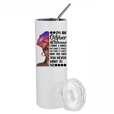 I'm an October Woman Stainless Steel Tumbler