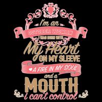 I'm An October Woman Heart Fire Soul Tie-Dye T-Shirt