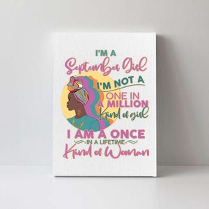 I'm An September Girl A Once In A Lifetime Woman Canvas