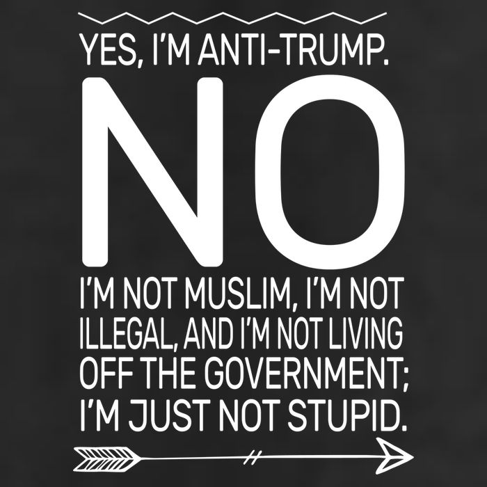 I'm Anti Trump Not Stupid Adult Drive Performance Visor