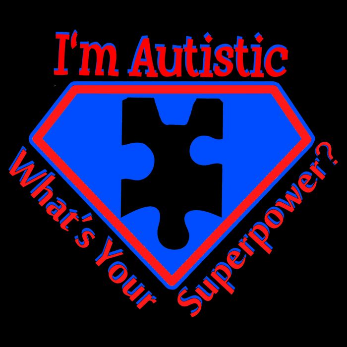 I'm Autistic What's Your Super Power Stripe Pom Pom Beanie