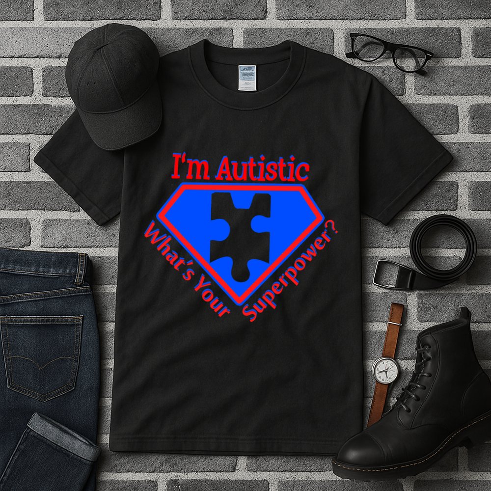 I'm Autistic What's Your Super Power Tall T-Shirt