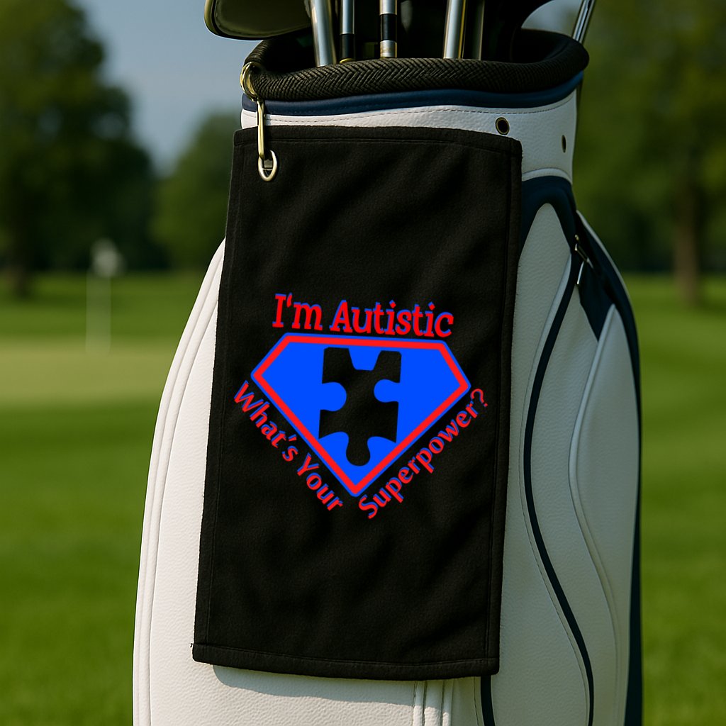 I'm Autistic What's Your Super Power Golf Towel