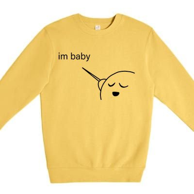 Im Baby Meme Premium Crewneck Sweatshirt