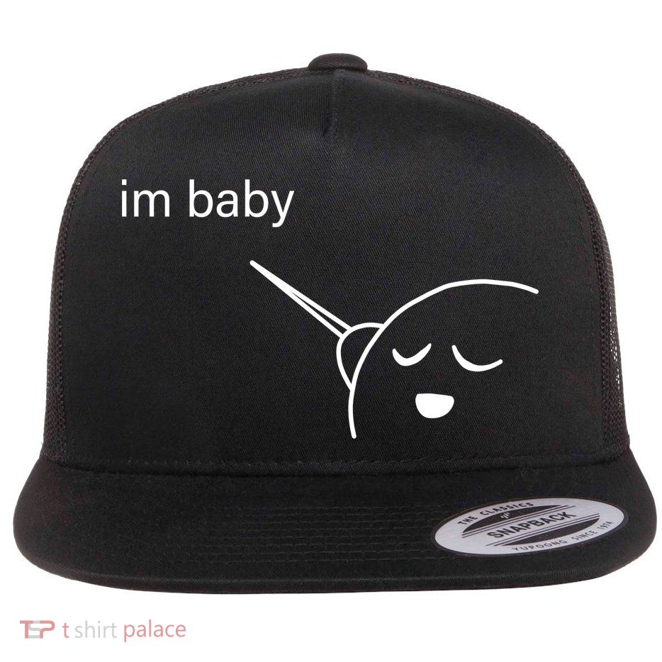 Im Baby Meme Flat Bill Trucker Hat