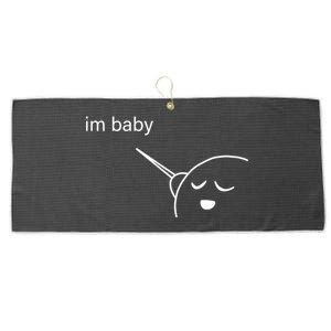 Im Baby Meme Large Microfiber Waffle Golf Towel