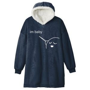 Im Baby Meme Hooded Wearable Blanket