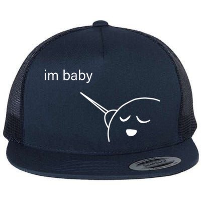 Im Baby Meme Flat Bill Trucker Hat