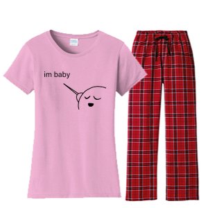 Im Baby Meme Women's Flannel Pajama Set