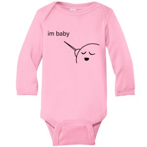 Im Baby Meme Baby Long Sleeve Bodysuit