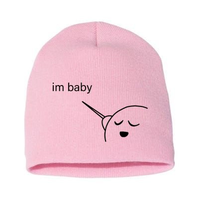 Im Baby Meme Short Acrylic Beanie