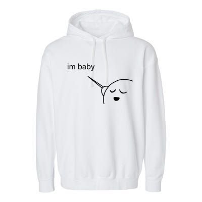 Im Baby Meme Garment-Dyed Fleece Hoodie