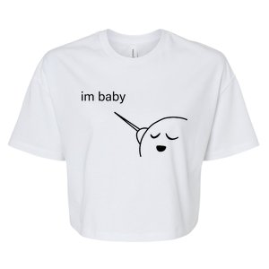 Im Baby Meme Bella+Canvas Jersey Crop Tee