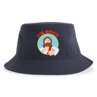 I'm Back Funny Easter Jesus He is Risen Sustainable Bucket Hat