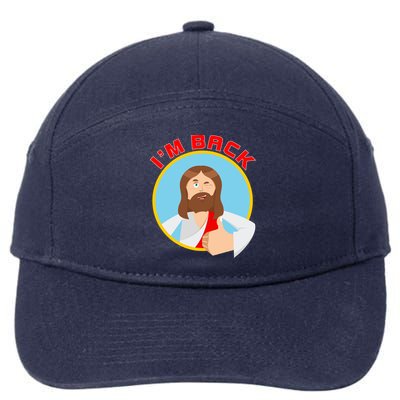 I'm Back Funny Easter Jesus He is Risen 7-Panel Snapback Hat