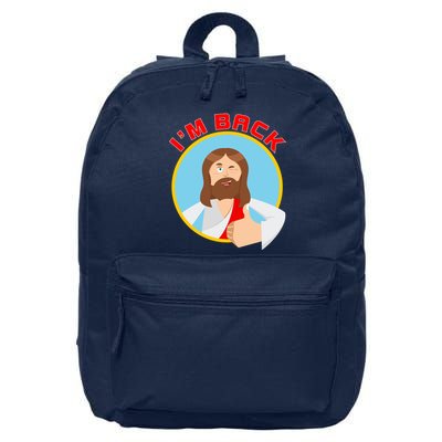 I'm Back Funny Easter Jesus He is Risen 16 in Basic Backpack