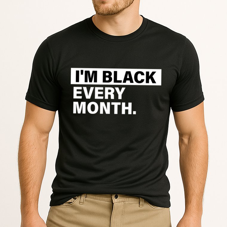 I'm Black Every Month Cooling Performance Crew T-Shirt