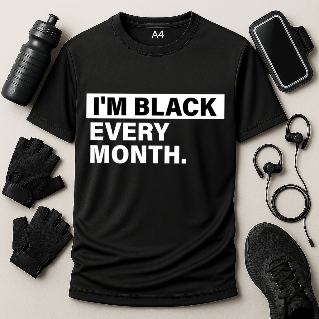 I'm Black Every Month Cooling Performance Crew T-Shirt