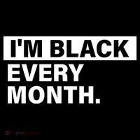 I'm Black Every Month 7-Panel Snapback Hat