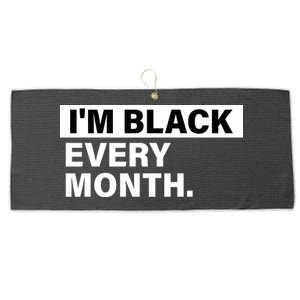 I'm Black Every Month Large Microfiber Waffle Golf Towel