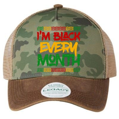 I'm Black Every Month Celebrating African American History Legacy Tie Dye Trucker Hat