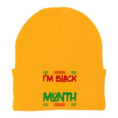 I'm Black Every Month Celebrating African American History Knit Cap Winter Beanie