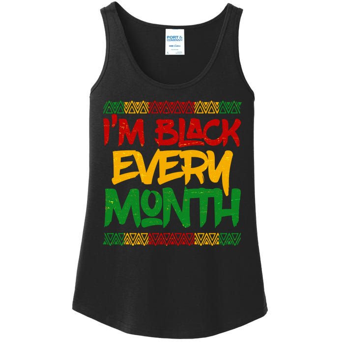 I'm Black Every Month Celebrating African American History Ladies Essential Tank