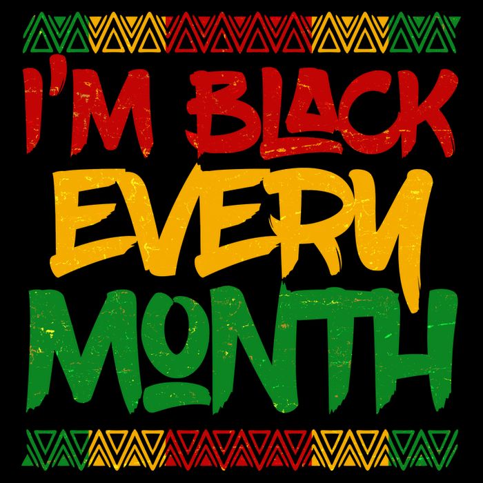 I'm Black Every Month Celebrating African American History Flat Bill Trucker Hat
