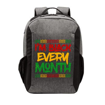 I'm Black Every Month Celebrating African American History Vector Backpack