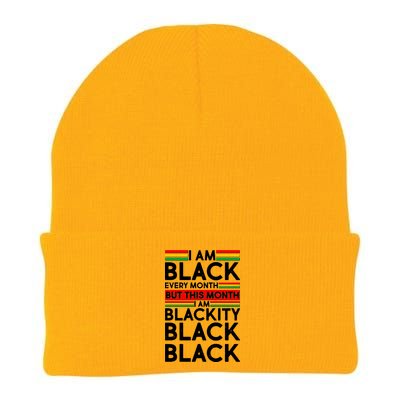 I'm Black Every Month Proud Black American Knit Cap Winter Beanie