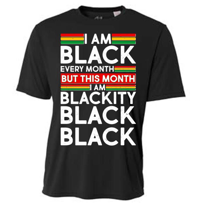 I'm Black Every Month Proud Black American Cooling Performance Crew T-Shirt