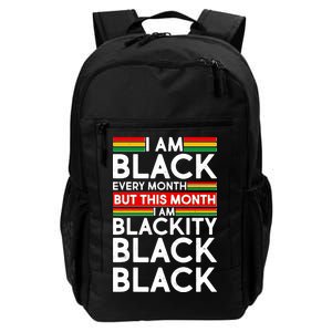 I'm Black Every Month Proud Black American Daily Commute Backpack