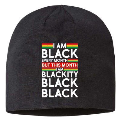 I'm Black Every Month Proud Black American Sustainable Beanie