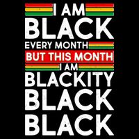 I'm Black Every Month Proud Black American Toddler T-Shirt