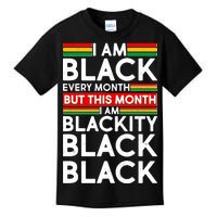 I'm Black Every Month Proud Black American Kids T-Shirt