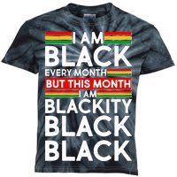 I'm Black Every Month Proud Black American Kids Tie-Dye T-Shirt