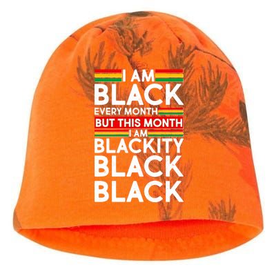 I'm Black Every Month Proud Black American Kati - Camo Knit Beanie